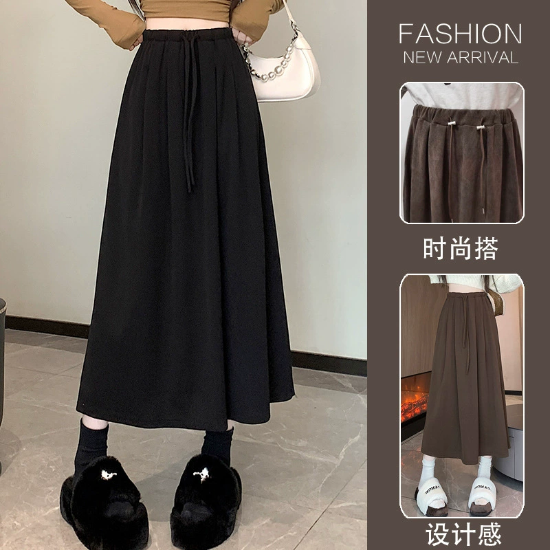 Пятно беременные 2024 новая свиная юбка с пряжкой в носу юбка с высокой талией