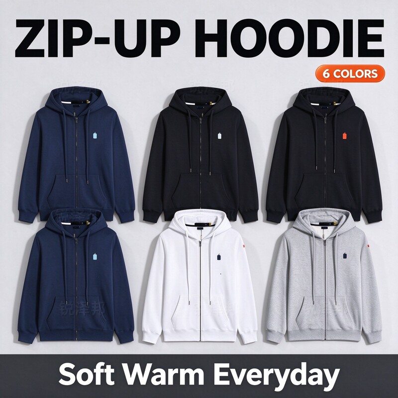 Spring and Autumn Thin Polo Hooded RL Cardigan Solid Color Sweatshirt Embroidered Loose Fit Men's Polo Jacket Supply Spring and Autumn Thin Polo Hooded RL Cardigan Solid Color Sweatshirt Embroidered Loose Fit Men's Polo Jacket Supply