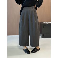 2025秋季新款九分休闲阔腿裤休闲裤女韩版宽松直筒