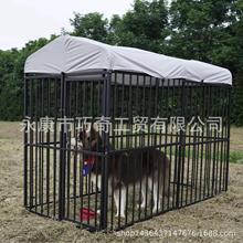 BSCI出口重型狗籠4.5m2帶頂狗窩戶外寵物籠金屬寵物圍欄狗舍狗屋
