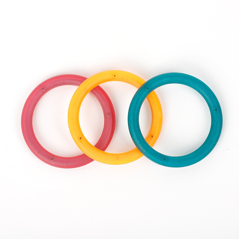 Plástico + acero inoxidable de una sola vez con recubrimiento de goma O-ring D-ring accesorios de hardware para mascotas cinta correa de hombro hebilla en forma de D