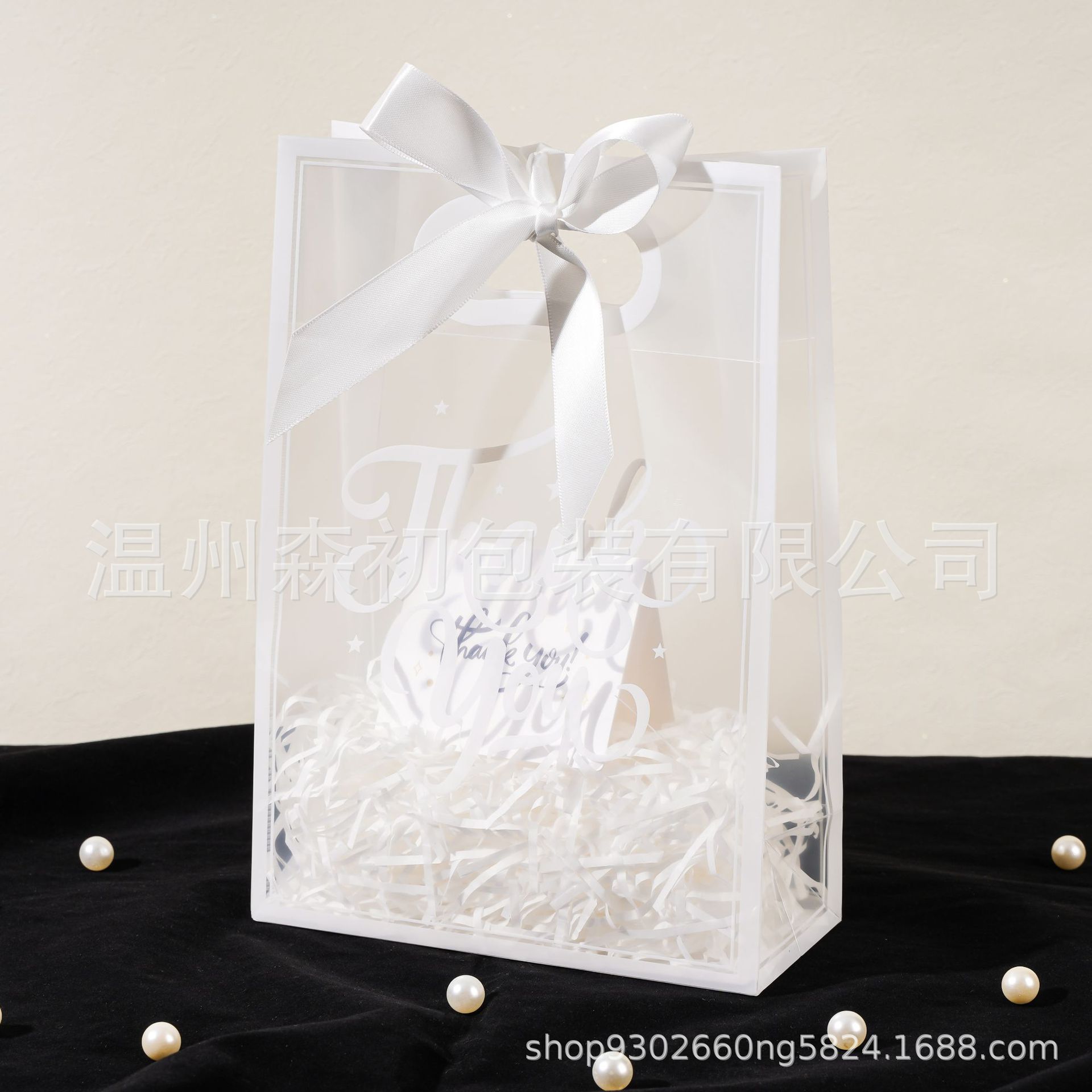 PP bolsa de regalo transparente dama de honor de boda bolsa de mano simple de Navidad regalo de cumpleaños bolsa de regalo de PVC image 24