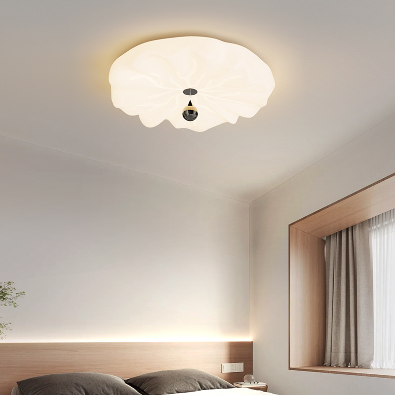 Lámpara de techo de dormitorio de estilo medieval Lámpara de estudio de estilo crema francesa