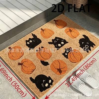Outdoor Entrance Shoe Changing Area, Imitation | Avtomobil döşəmə paspasları - zx-halloween-spooky6-4060halloween-decorative-wire-ring