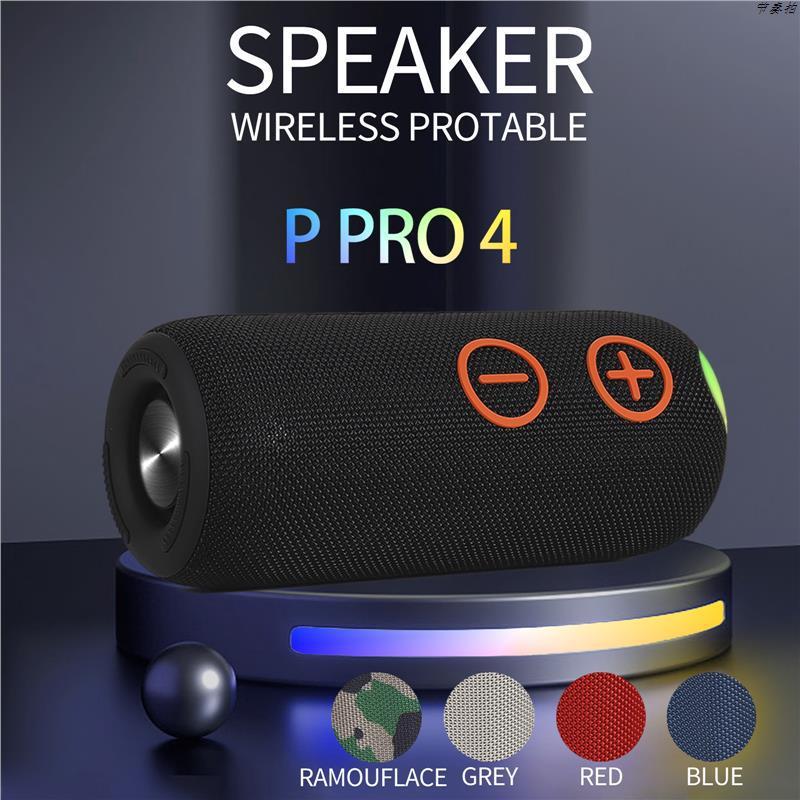 P PRO4 外国貿易ワイヤレス Bluetooth スピーカー RGB 雰囲気照明効果重低音スピーカーポータブル屋外|undefined