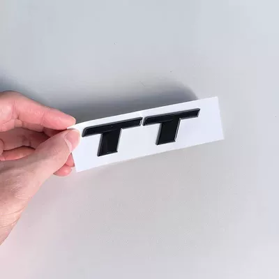emblem, TTRS logo, rear emblem, Car logo
