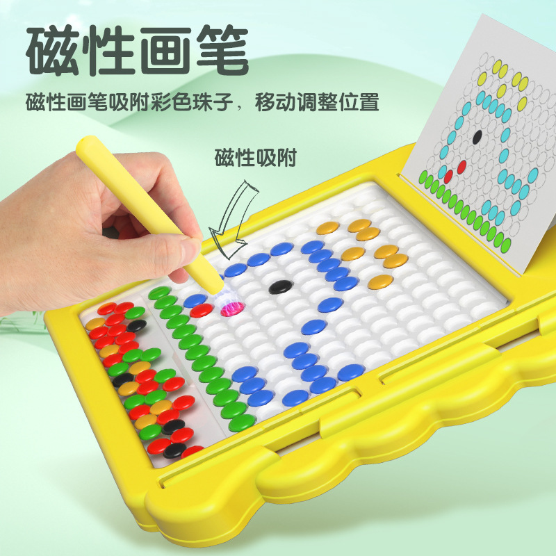 Transfronterizo caliente venta dinosaurio pluma magnética tablero de dibujo ejercicio concentración de los niños juguetes educativos pensamiento Iluminación