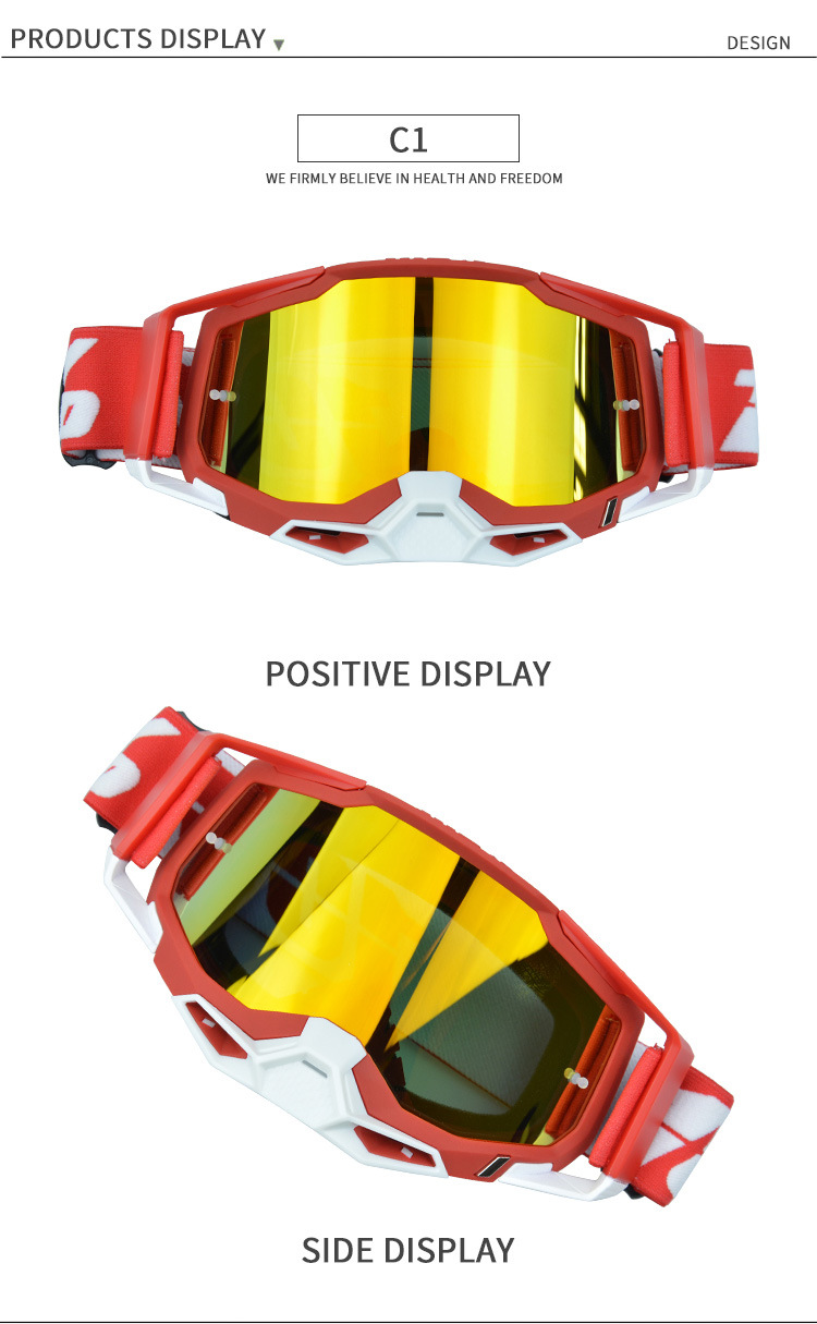 2023 New Colorful Motorcycle Windshields, High Definition Speed Windproof Sandproof, UV Resistant Off Road Helmet and_voghion.com