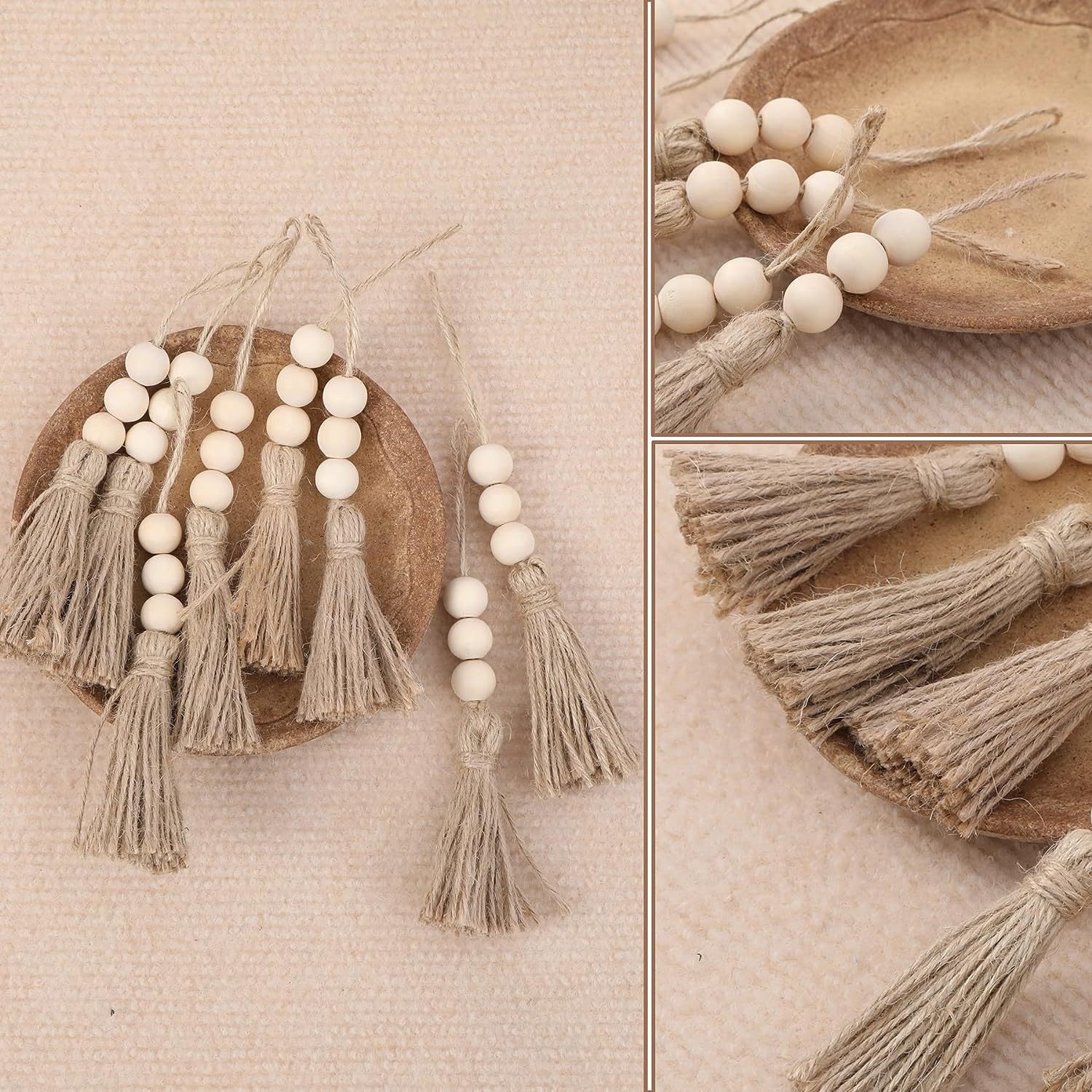 Fábrica directa de estilo pastoral europeo y americano decoración de cordón de cáñamo colgantes frillantes adornos de pared decoración retro colgantes