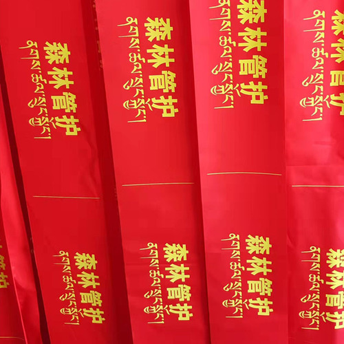 Wholesale Safety Officer Epidemic Prevention Duty Volunteer Velcro Armband Polyester Red Armband Shoulder Sleeve Cover