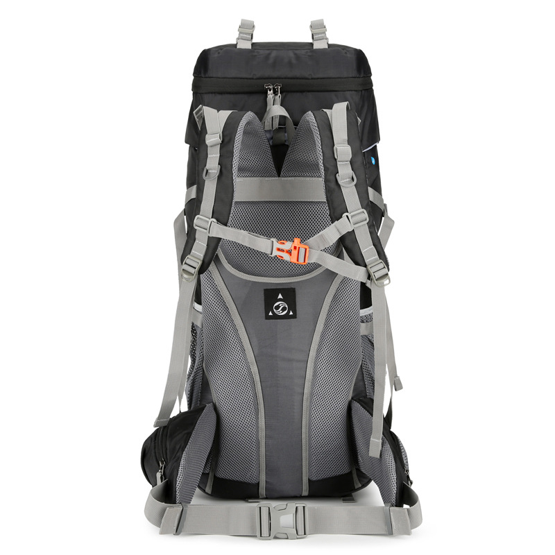 Mochila Profesional de Montañismo 60L de Nylon, Impermeable y Transpirable, para Deportes al Aire Libre