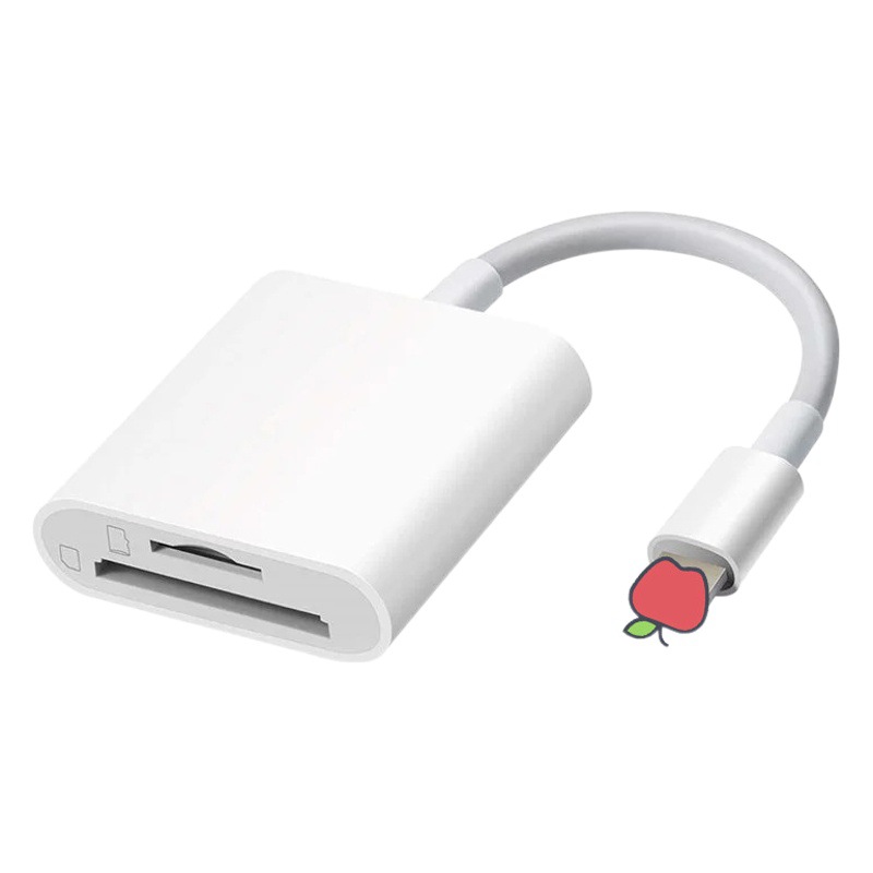 Aplicable a Apple móvil iPad tarjeta de memoria lectura rayo Cámara lector de tarjetas adaptador OTG cable de datos