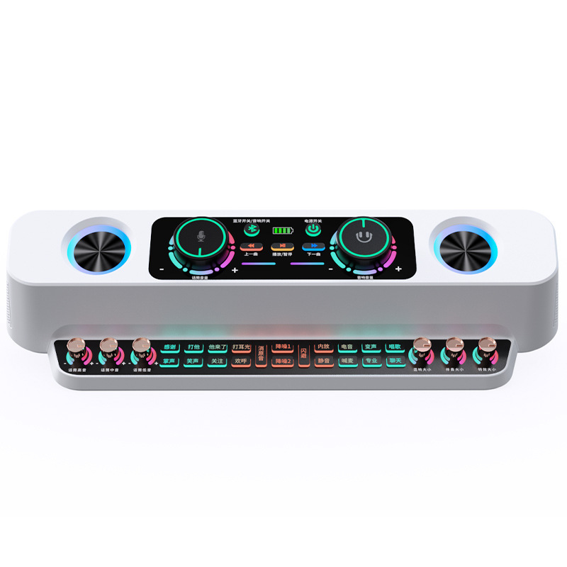 s19 サウンドカードオーディオ統合ライブブロードキャスト機器携帯電話コンピュータ屋内および屋外 Bluetooth 録音カラオケスピーカーバッチ|undefined