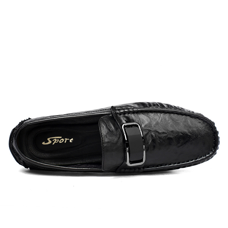 Herren Leder Slipper Slip-on Freizeitschuhe Für Herren_voghion.com
