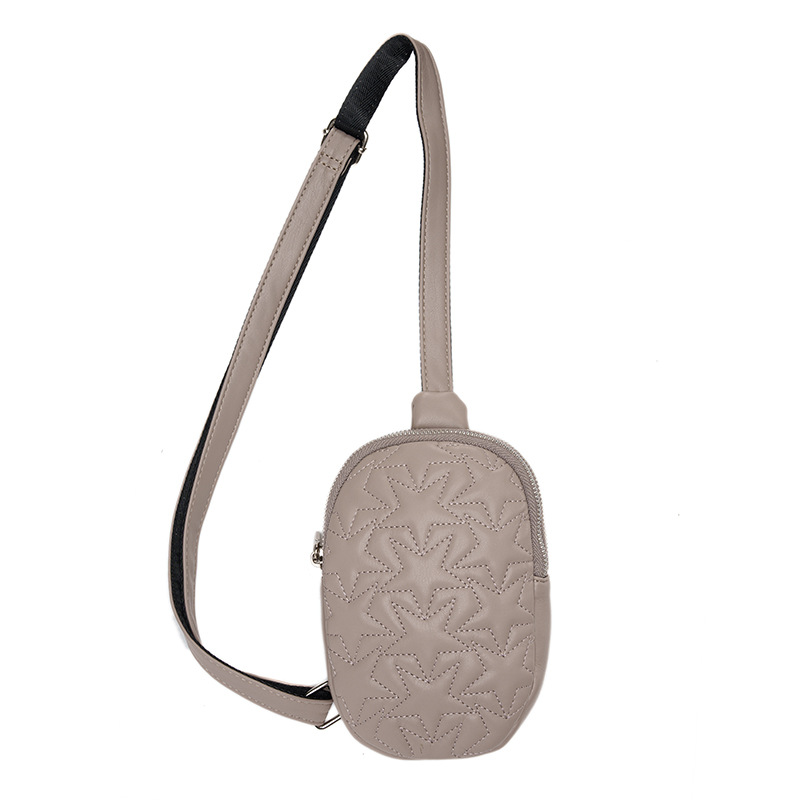 2024 nuevo tipo de nicho de lujo ligero ins estrella con bolso de pecho de cinco puntas bolso de mochila deportiva al aire libre bolso de mujer