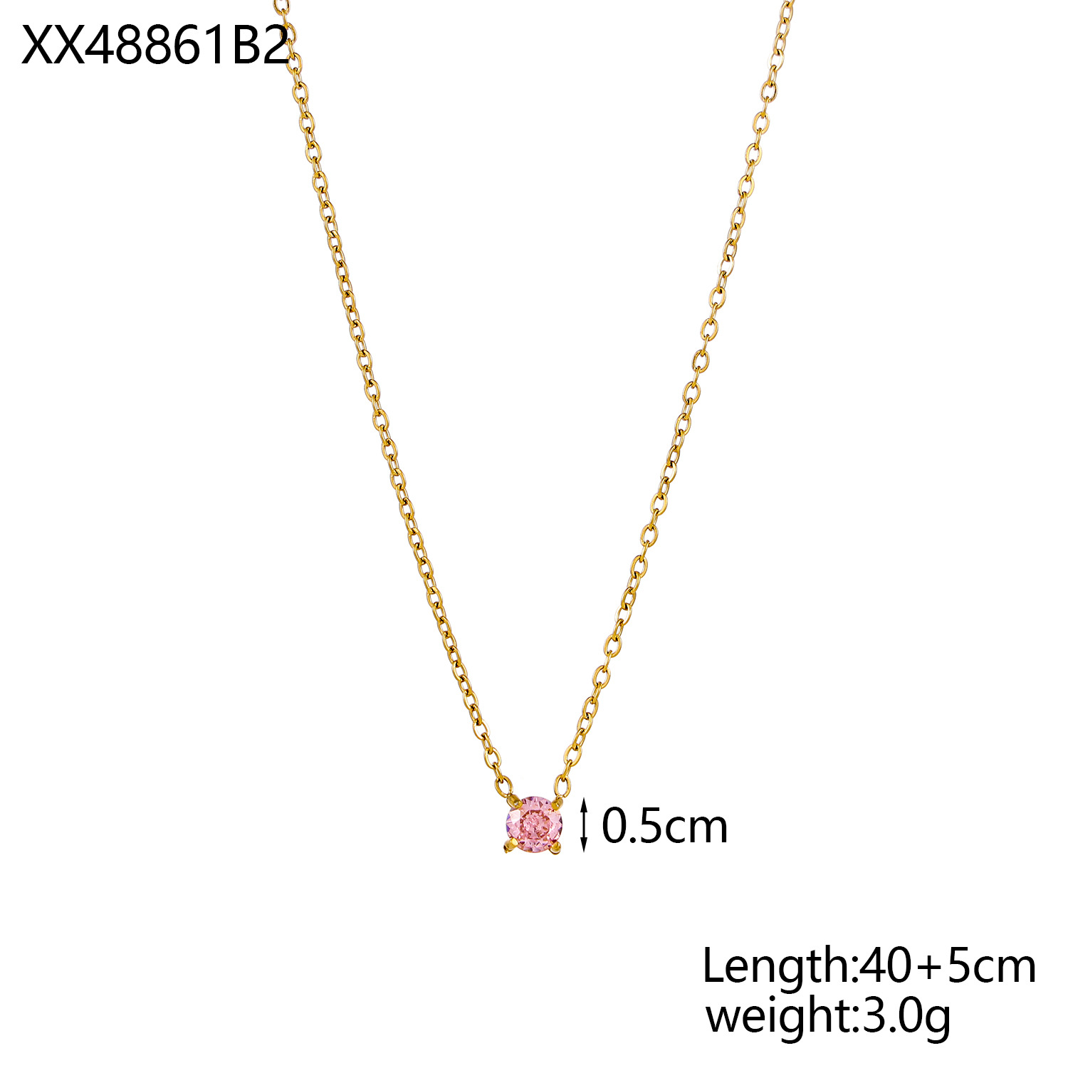 6g Weight 304 Stainless Steel Pendant Material Birthstone Inlay Material Pendant Necklace Classification 304 Stainless Steel Chain Material cable chain Chain Type 1 Piece Quantity Daily Occasion 304 Stainless Steel Material Geometric Pattern All Seasons Season Women's Gender Basic, Simple Style Style Wholesale Jewelry Basic Simple Style Geometric 304 Stainless Steel Birthstone Pendant Necklace Cable Chain 12