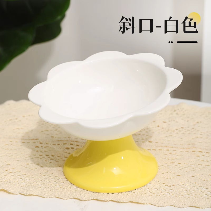 [새로운 스타일] 꽃그릇 - 흰색과 노란색