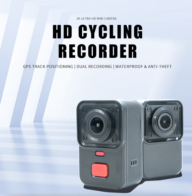 New Q8 Motorcycle Dashcam with Dual Recording, Electric Vehicle Riding GPS Tracking, IP66 Waterproof and Anti-Theft