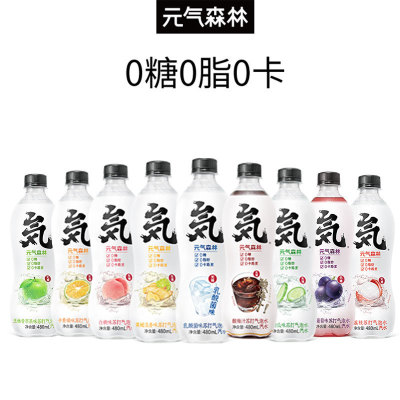 Vitality Forest Bubble Coke Baitao Kaman Orange Summer Litchi Lemon Soda water 480*15 Bottle wholesale