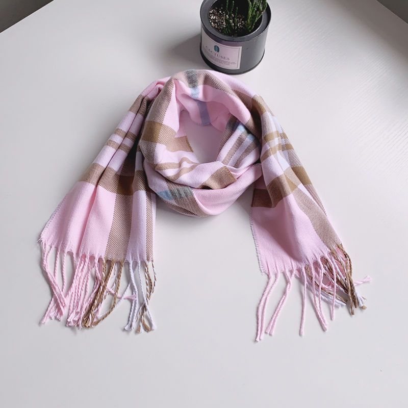 Baby autumn children's classic plaid scarf for boys and girls, tassel extended scarf, winter_voghion.com