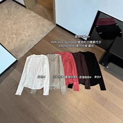 032118  秋季新品大弹力女士百搭上衣  休闲运动外穿内搭长袖T恤
