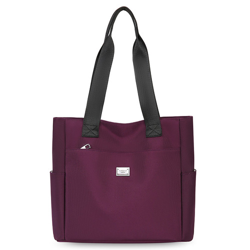 Mom's Bag Women's Nylon Single Strap Fashion Large Capacity Handbag Oxford Cloth Tote Bag