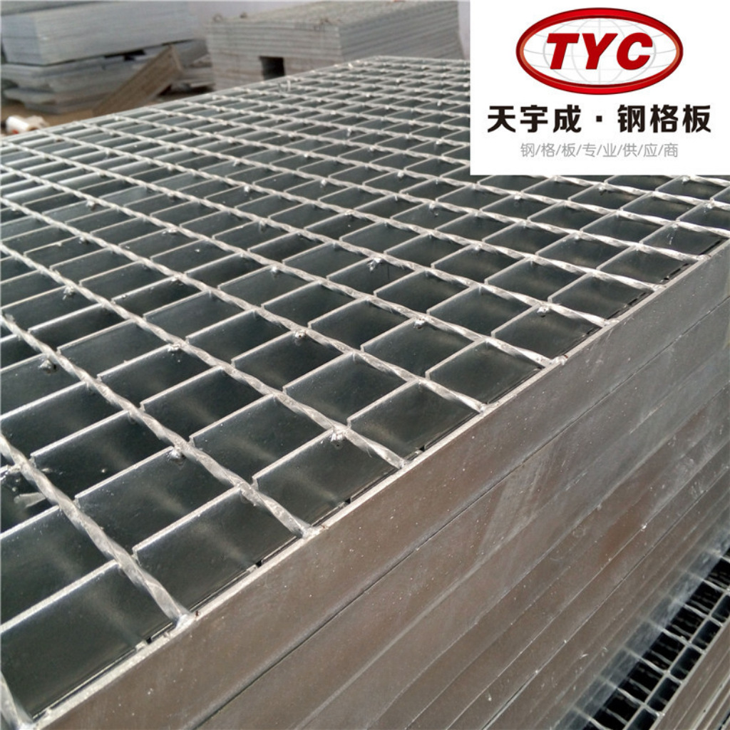 厂家供应平台踏步格栅板 钢格板镀锌 沟盖板镀锌 钢结构平台