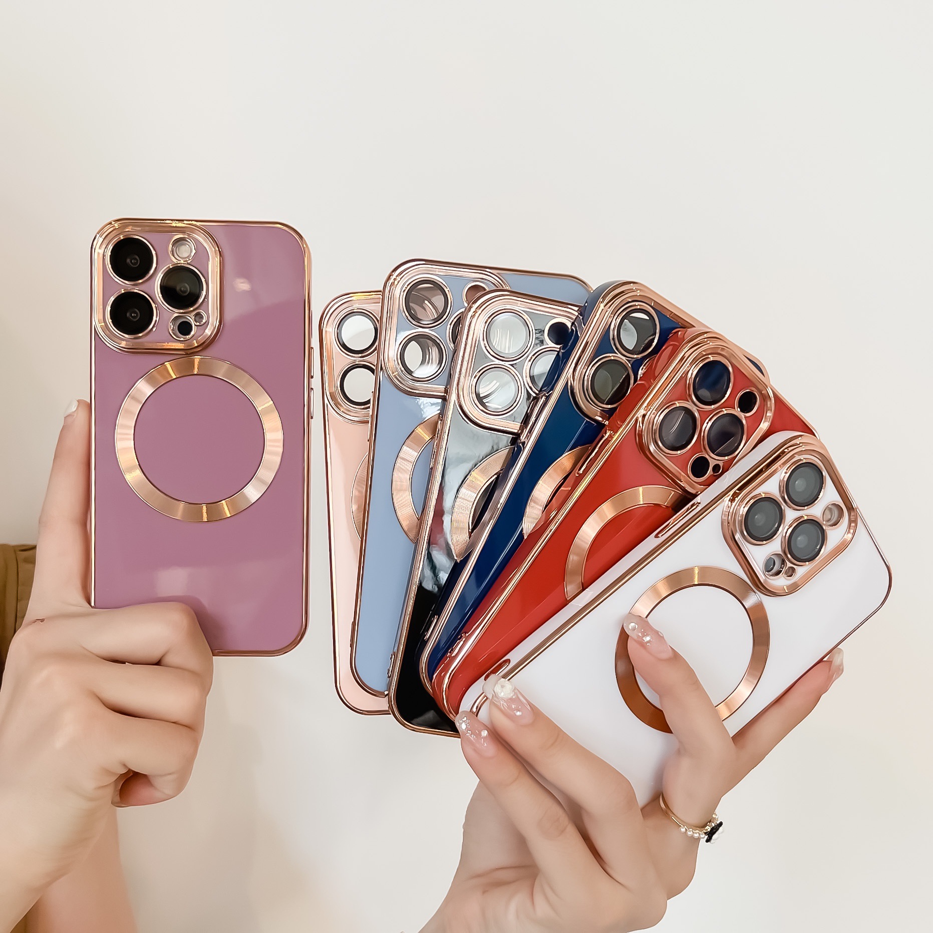 Title 2, Solid Color Electroplating Magnetic Pull Ribbon...