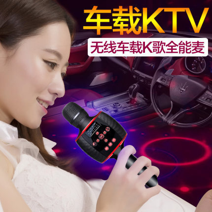 Pidi Bug Baomai X7 Universal Microphone Karaoke Microphone Audio Integrated Microphone Wireless Bluetooth Ktv Car