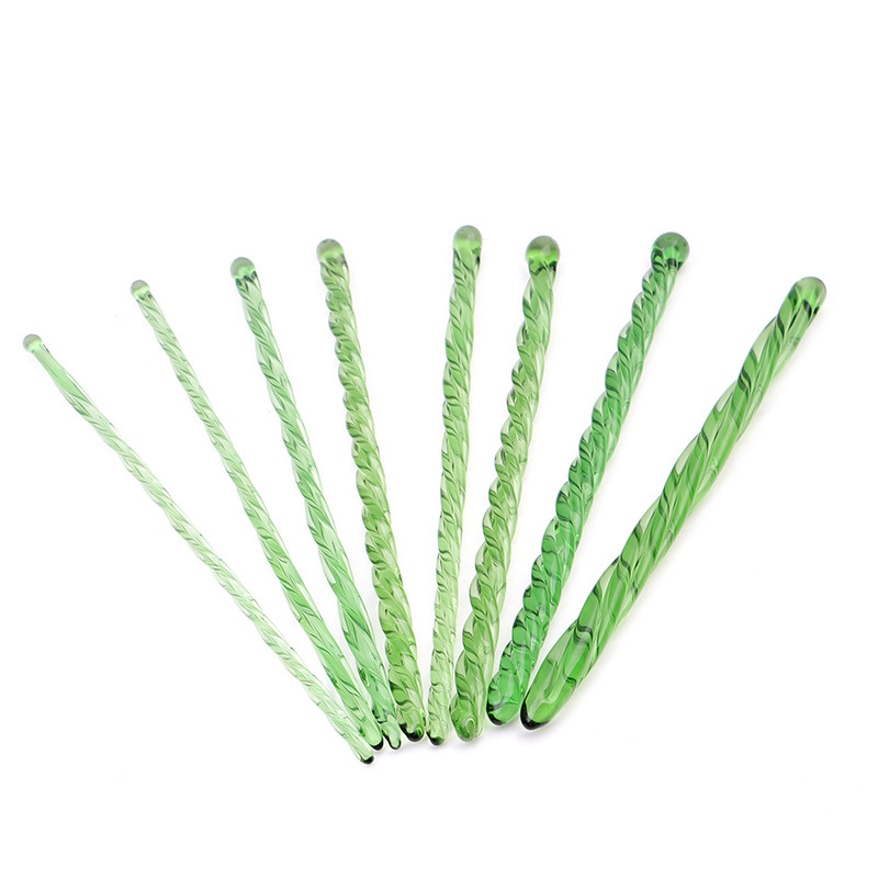 Threaded Crystal Glass Urethral Plug Rod, 200mm Horse-Eye Sound for Penile Stimulation — detail image 13