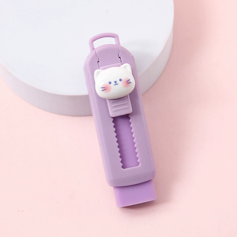 Cartoon Eraser Set — Multi-design Push‑Pull & Novelty Erasers, School Stationery Pack