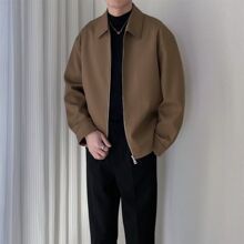 潮流秋季新款夹克外套男休闲韩版轻熟风商务男装高级感短款上衣男