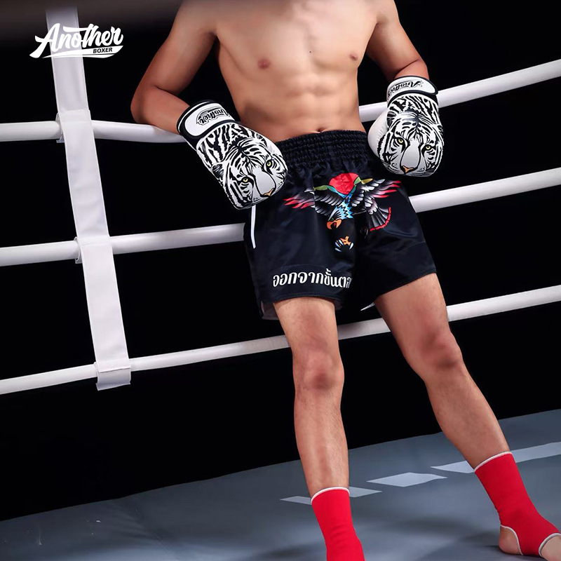 2026 Muay Thai korte broek, Muay Thai vechtbroek, verbeterde boksbroek, volwassen vechtsportbroek_voghion.com