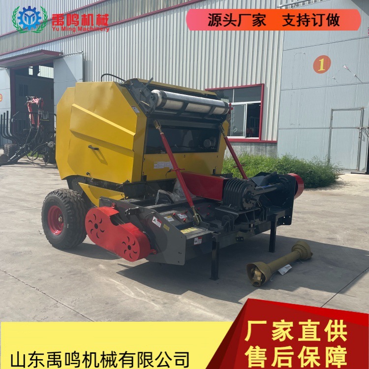 大圆捆打捆机玉米小麦秸秆捆草机四轮车带100公斤圆捆打捆机