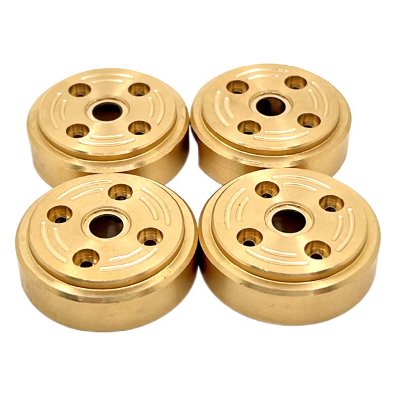 FMS 1/24 Xiaoqi FCX24 control remoto piezas del coche de metal actualización latón contrapeso eje delantero y trasero