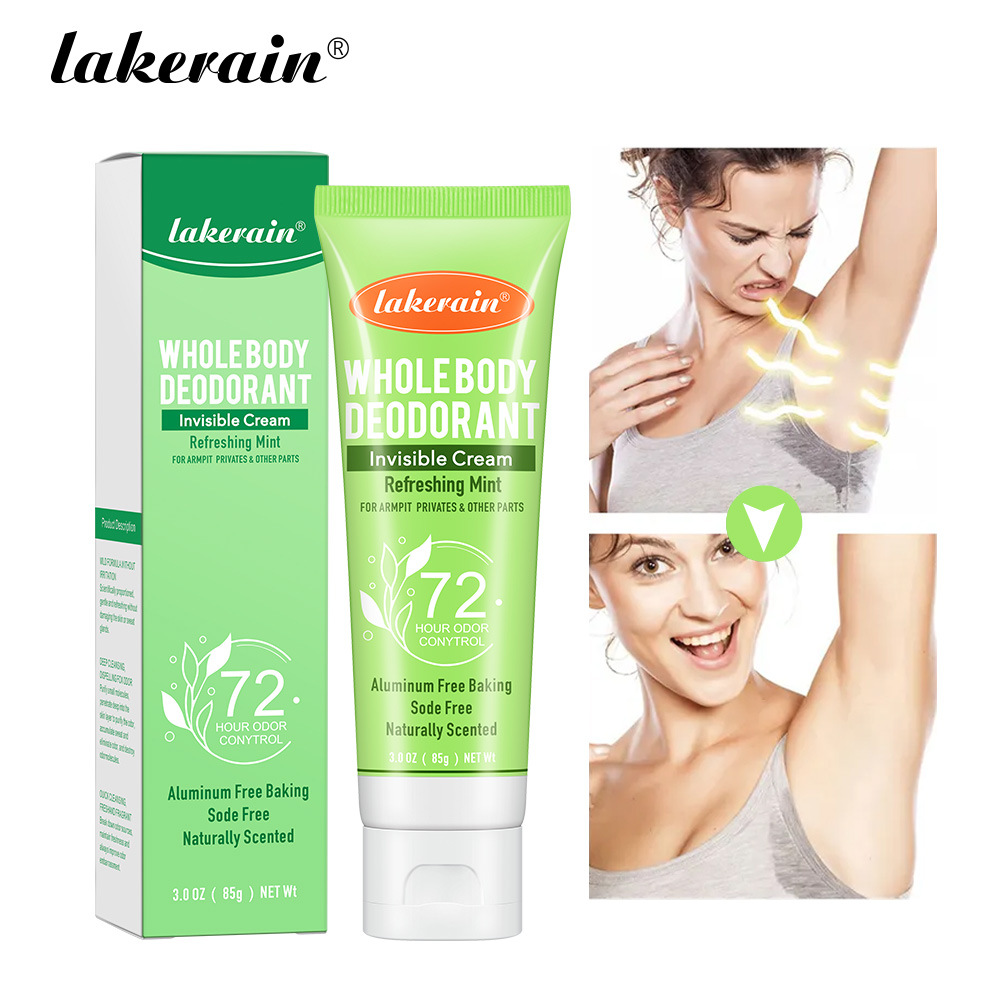 Cross-border lakerain body deodorant 72 hours cream whole body deodorant fruit flavor deodorant