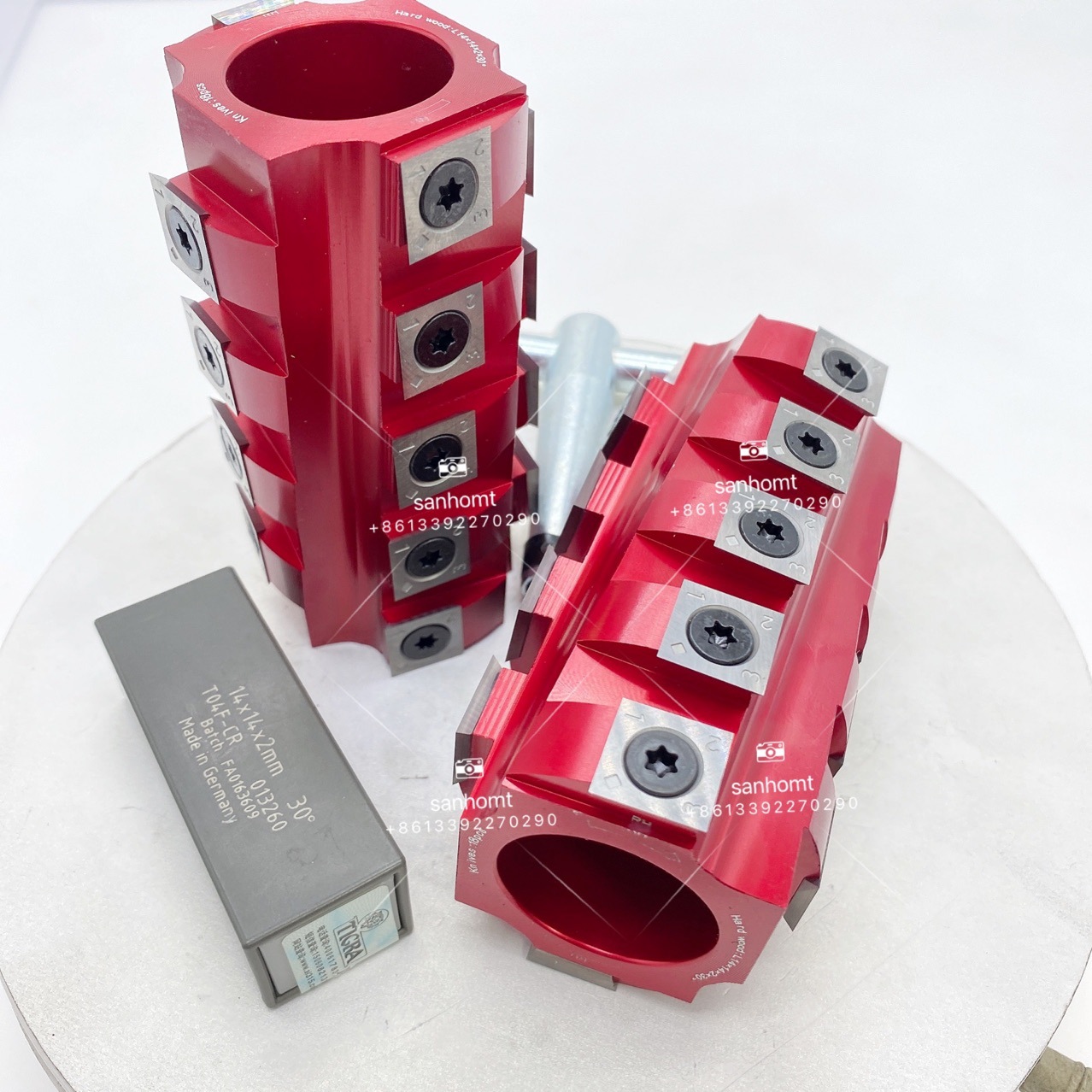 sanhomt舍弃式螺旋刀用于立铣仿形D55xH100源头木工刀具厂家热销