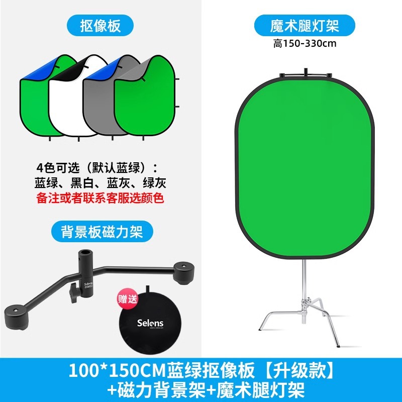 Tablero de fondo de fotografía marco magnético fotografía pantalla azul y verde tablero de recorte soporte reflector tablero de luz suave marco de fondo magnético
