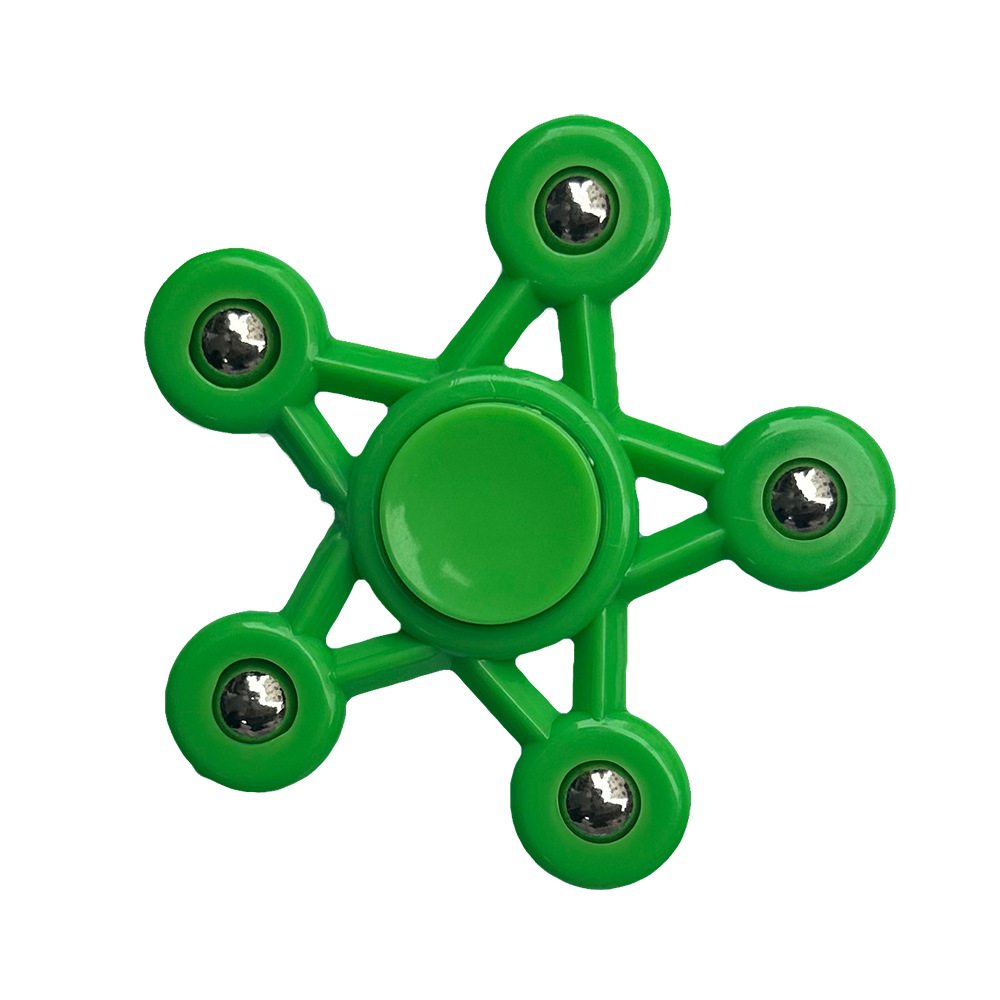 [Classic color five-bead style] Green five-pointed star