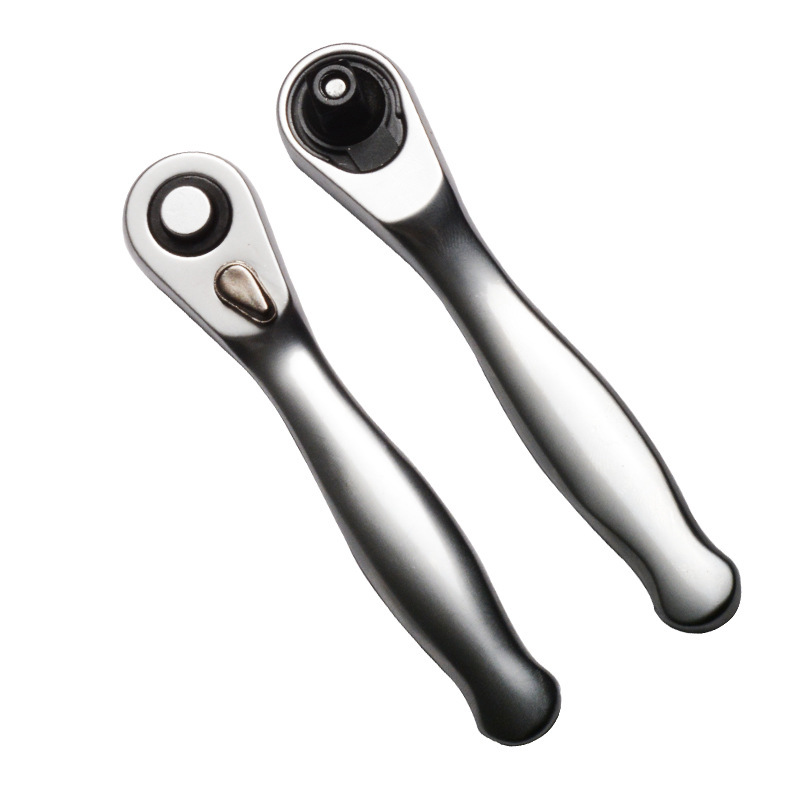 Two-way mini socket ratchet wrench, 72-tooth quick-release, portable quick wrench for home repairs in tight spaces