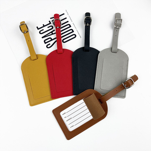 Cross-border pu leather passport cover luggage tag passport holder passport bag luggage tag set