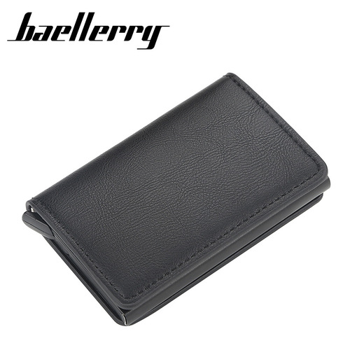 baellerry card holder men's business metal aluminum shell RFID automatic card holder bank card holder women's wholesale