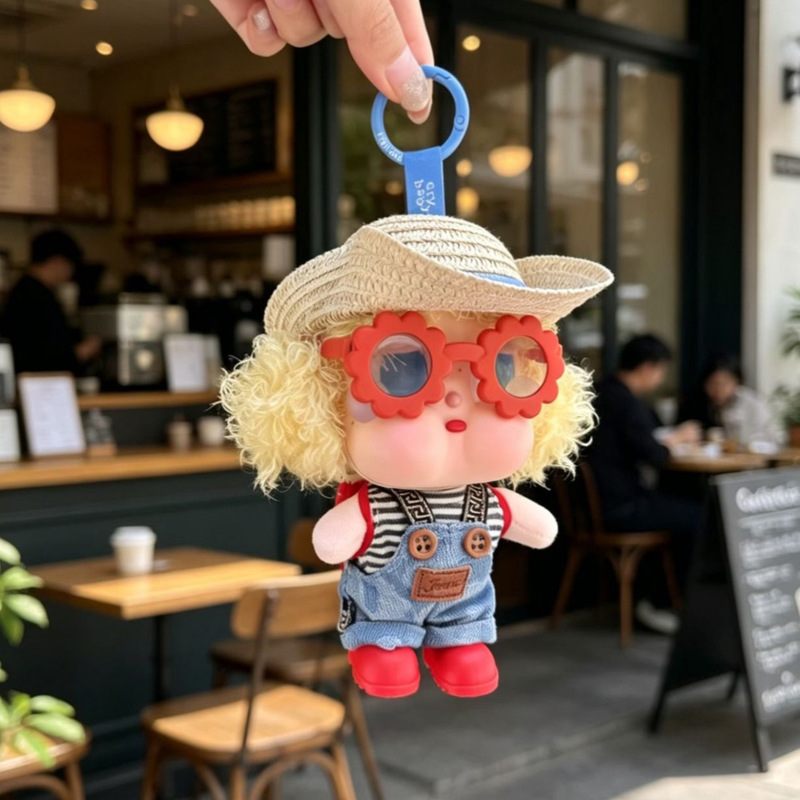 Crybaby Vavation Baby Clothes Beach Nap Vacation Series Straw Hat Overalls Sunbathing Crying Baby