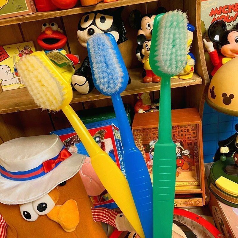 Large Bath Brush, Giant Toothbrush with Exaggerated and Funny Design, Creative Household Soft-Bristle Back Scrubber, Multifunctional