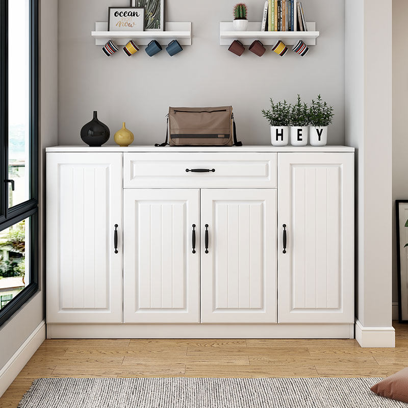 Nordic balcony storage cabinet, sun-proof storage cabinet, bay window cabinet, miscellaneous floor cabinet, low cabinet with drawers, solid wood cabinet, customizable