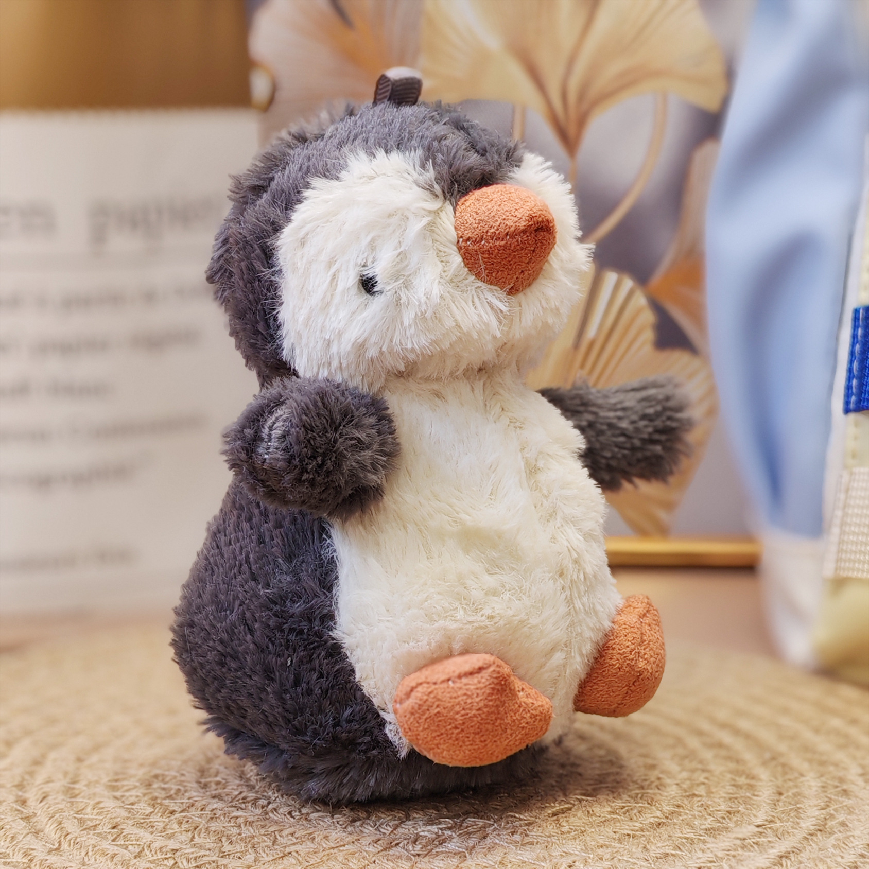 Peanut pingüino en línea colgante de peluche nuevo bolso pequeño colgante decoración muñeca lindos pingüino colgante de llavero