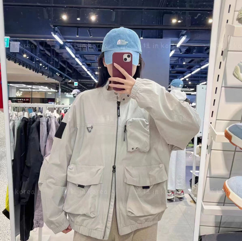 Foreign Trade North Face Spring and Autumn New Men's Jacket Outdoor Casual Baseball Jacket Korean Style Workwear Sports Jacket with Embroidered Logo