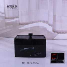 欧式创意浴盐盒家用棉签筒棉签盒北欧牙签盒收纳一体盒多功能高档