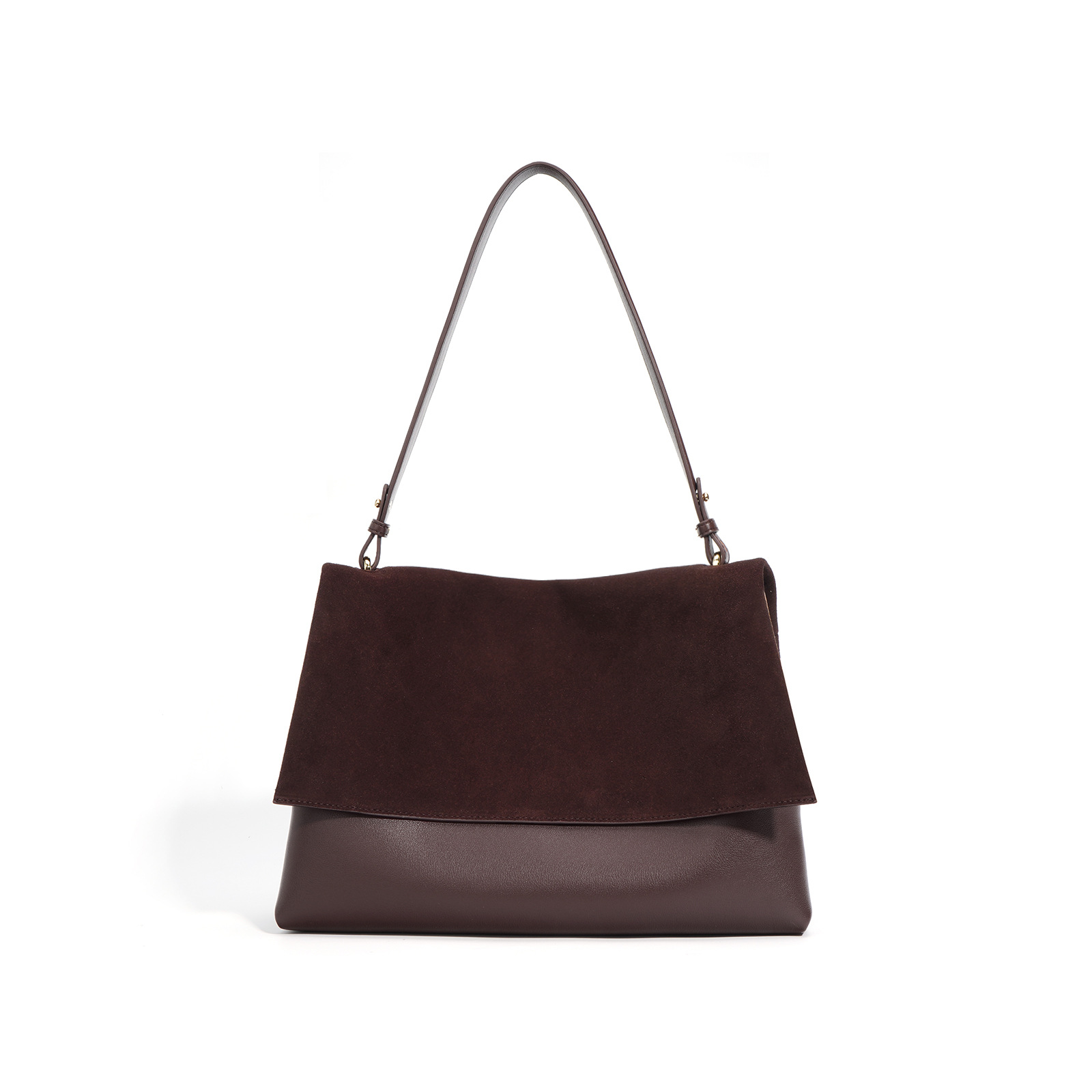 Diseño de nicho bolso mujer 2025 nueva moda retro desplazamiento color contraste paquete de cartero de sentido superior bolso de hombro