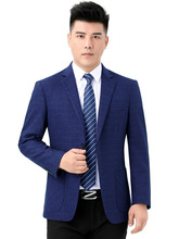 春秋冬季厚款西服男外套商务休闲单西上衣春秋时尚职业小西装